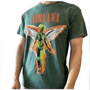Nirvana Shirt L In Utero Green